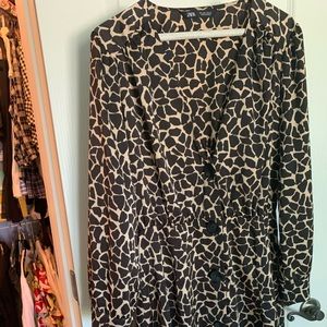 Zara giraffe print mini dress